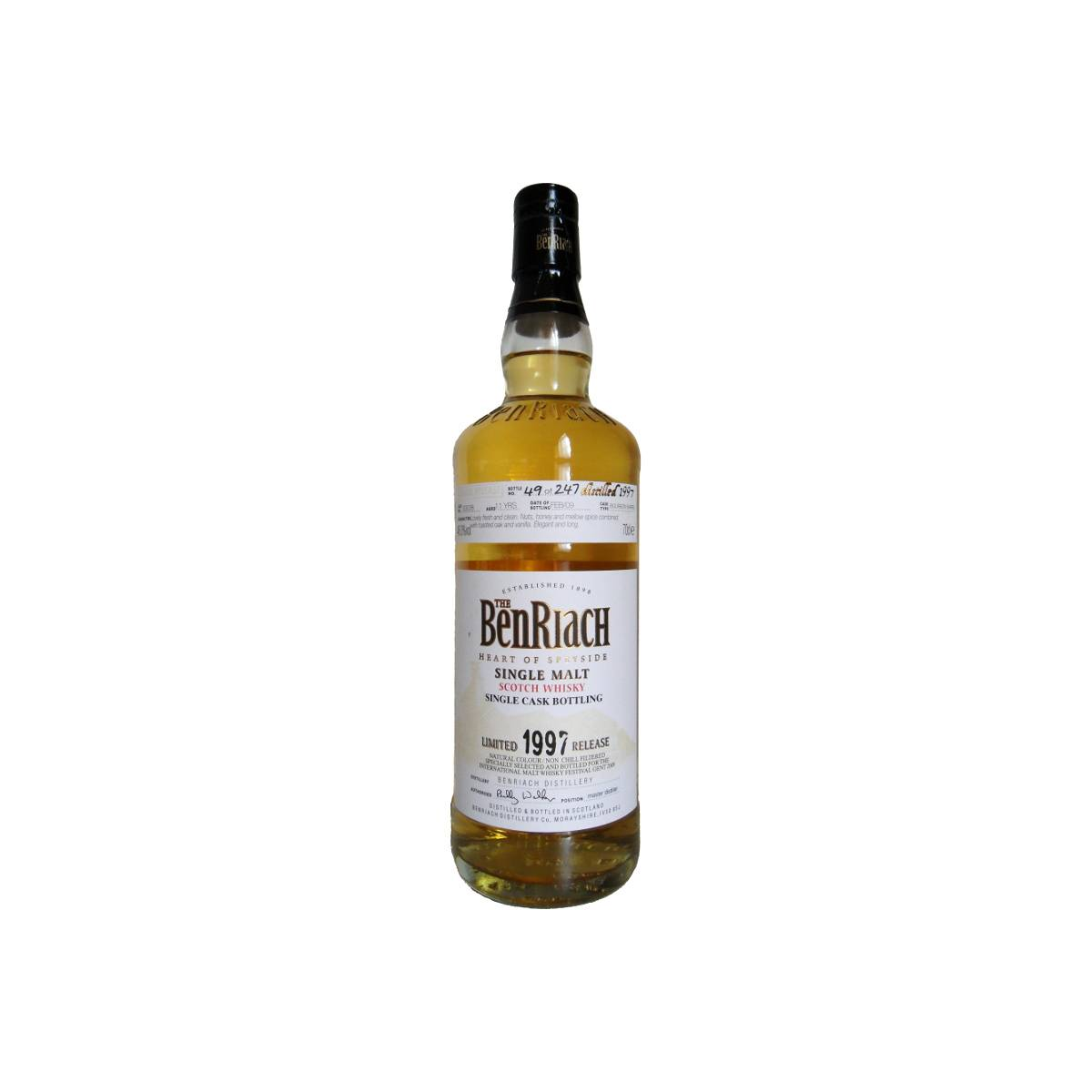 BenRiach Individual Cask Bottling 1997 11 Years Single Malt Whisky