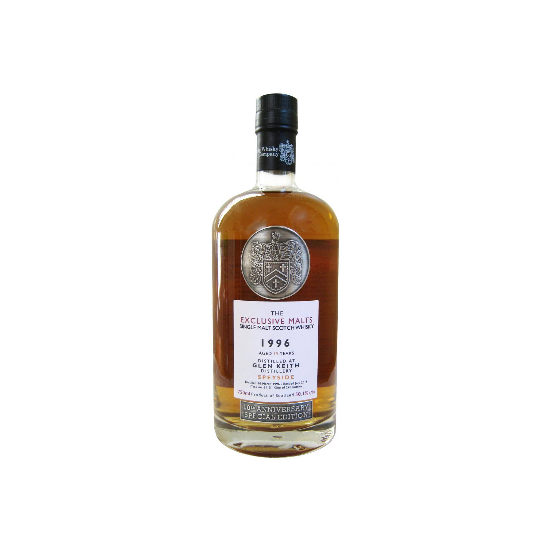 Glen Keith 1996 19 Years Single Malt Whisky