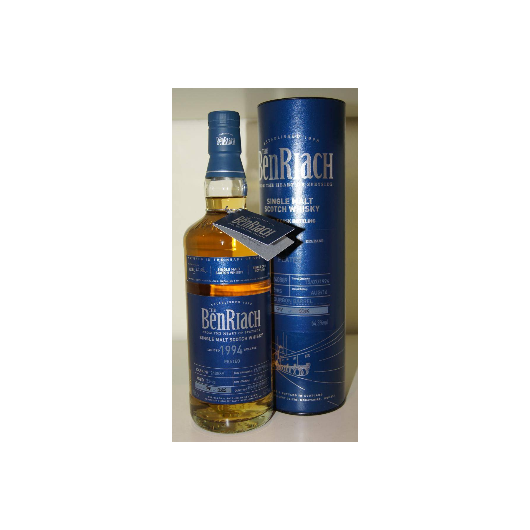 BenRiach Individual Cask Bottling 1994 22 Years Single Malt Whisky 2