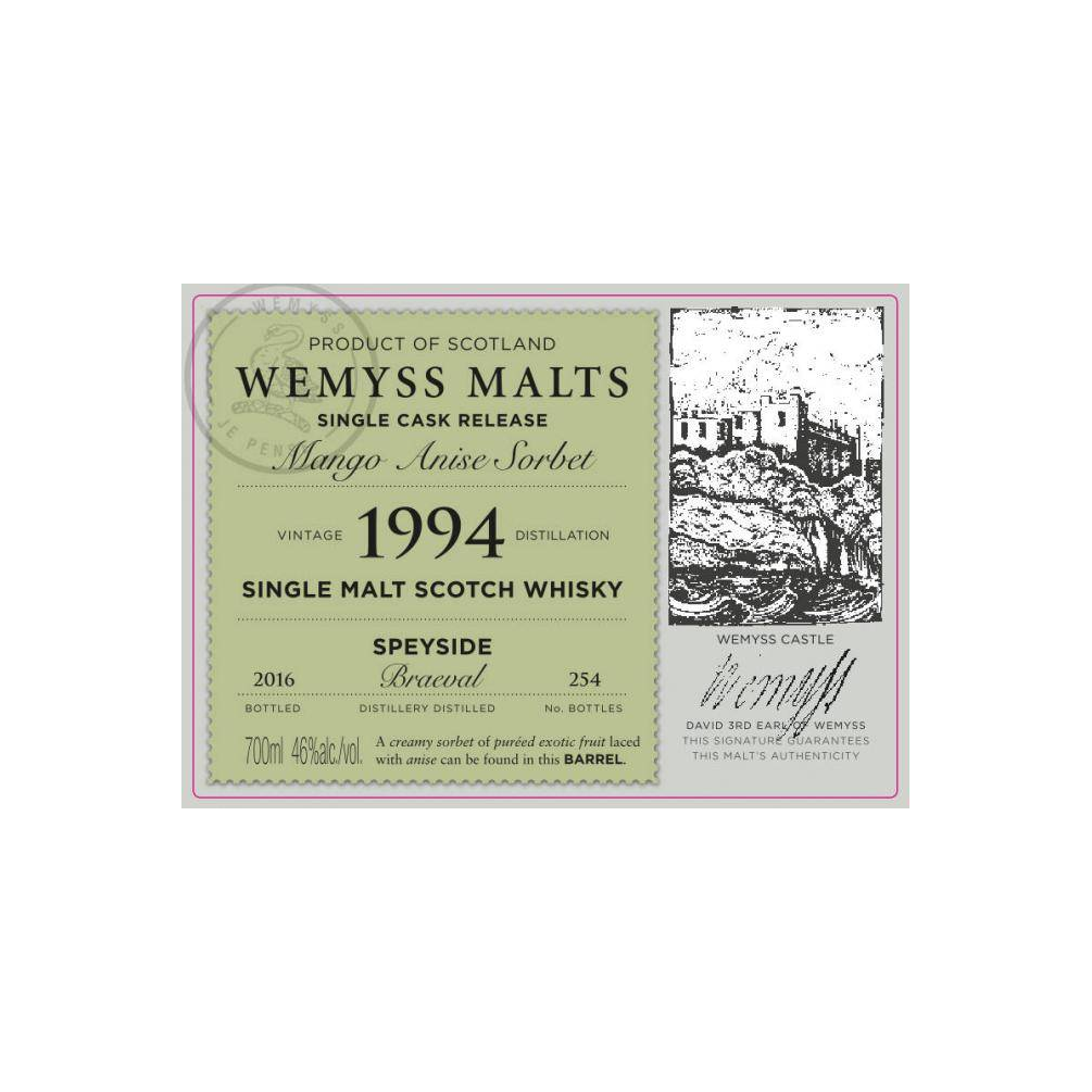 Braeval 1994 22 Years Single Malt Whisky