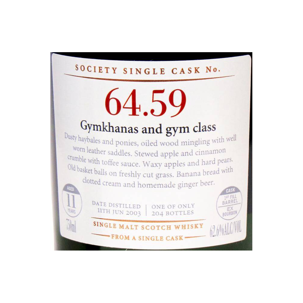 The Scotch Malt Whisky Society 2003 11 Years Single Malt Whisky 2
