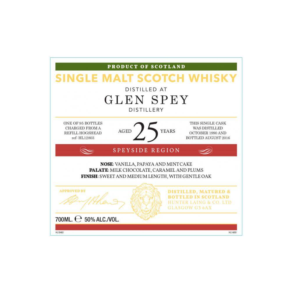 Glen Spey Old Malt Cask 1990 25 Years Single Malt Whisky 2