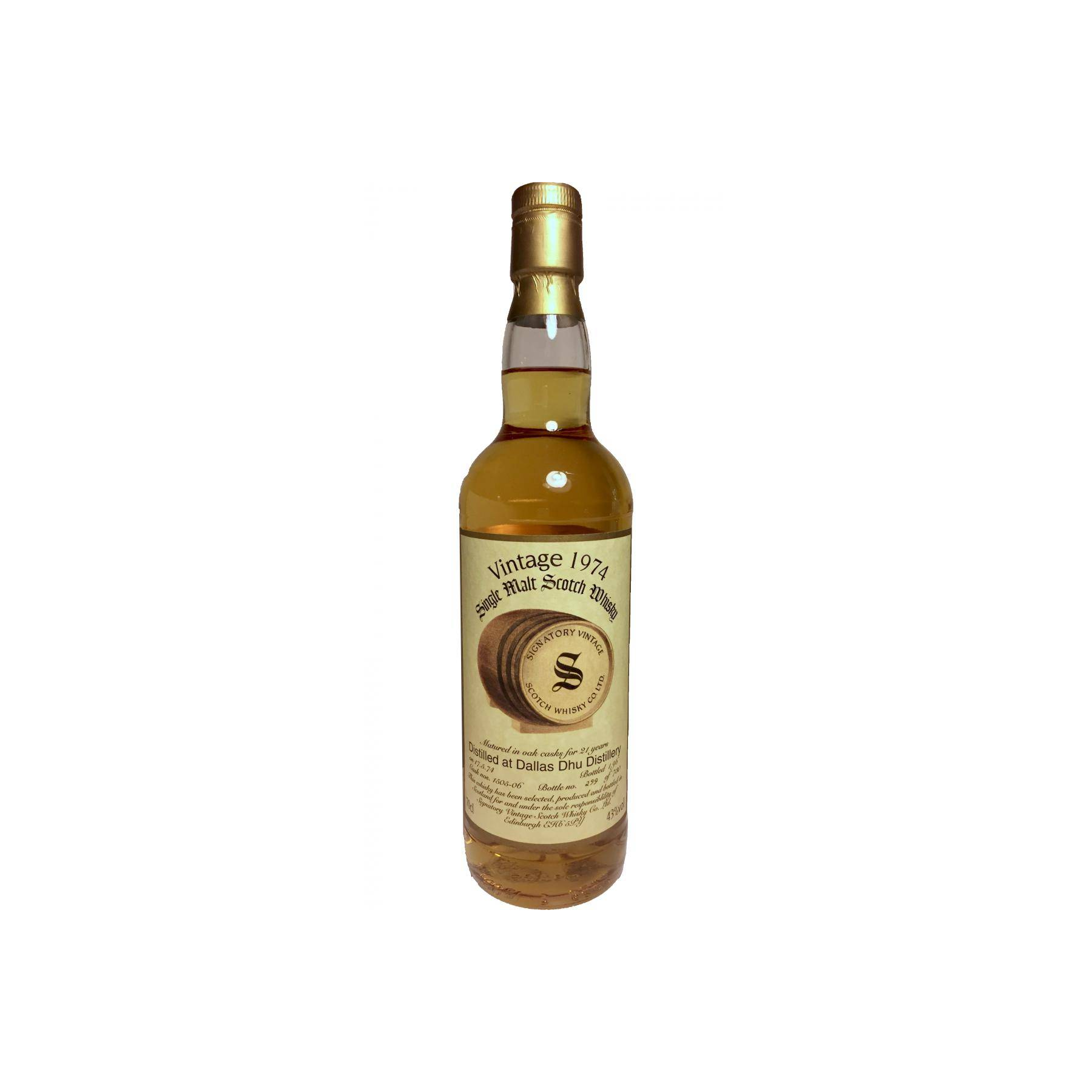 Dallas Dhu Vintage Collection 1974 21 Years Single Malt Whisky