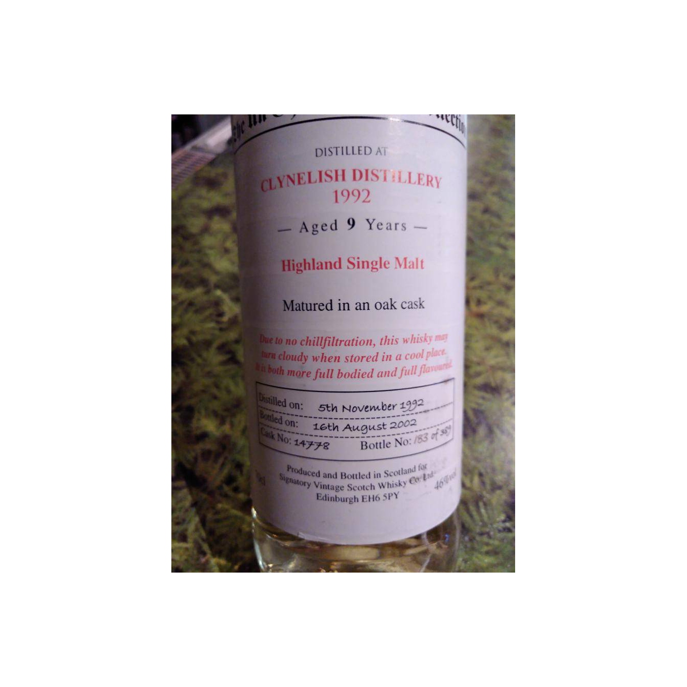 Clynelish The Un-Chillfiltered Collection 1992 9 Years Single Malt Whisky