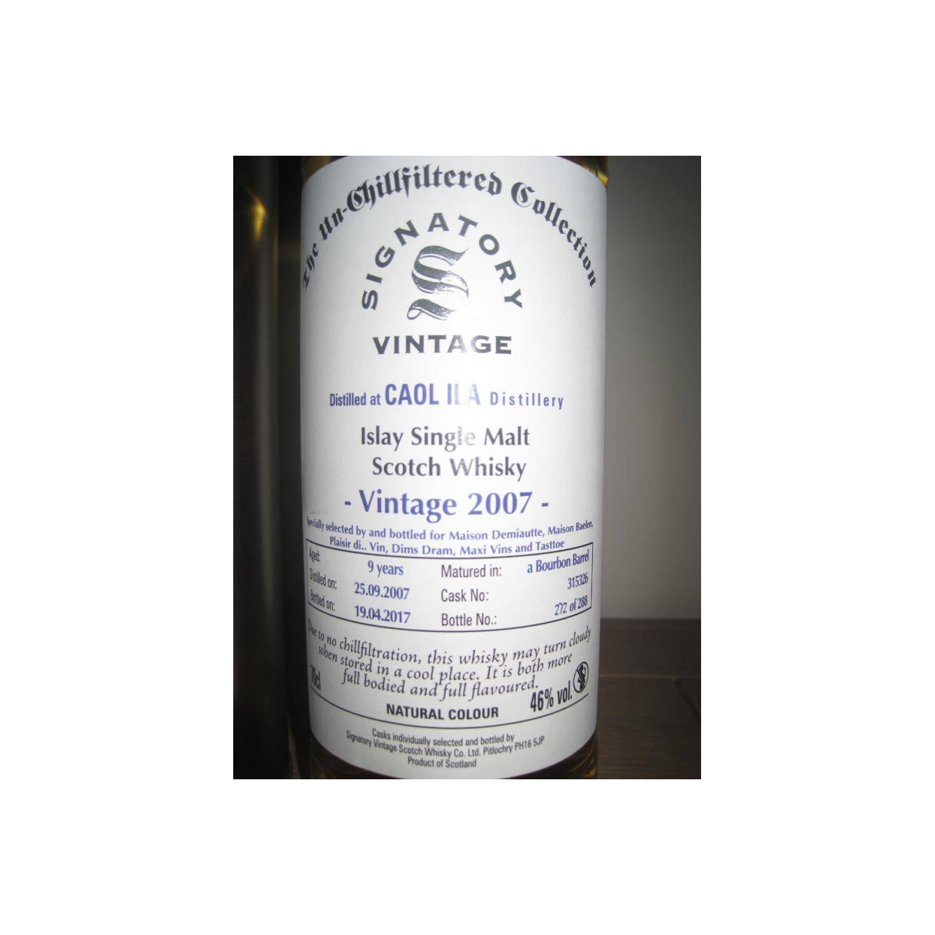Caol Ila The Un-Chillfiltered Collection 2007 9 Years Single Malt Whisky 2