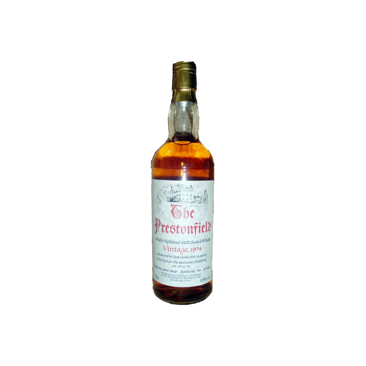 The Balvenie 1974 15 Years Single Malt Whisky