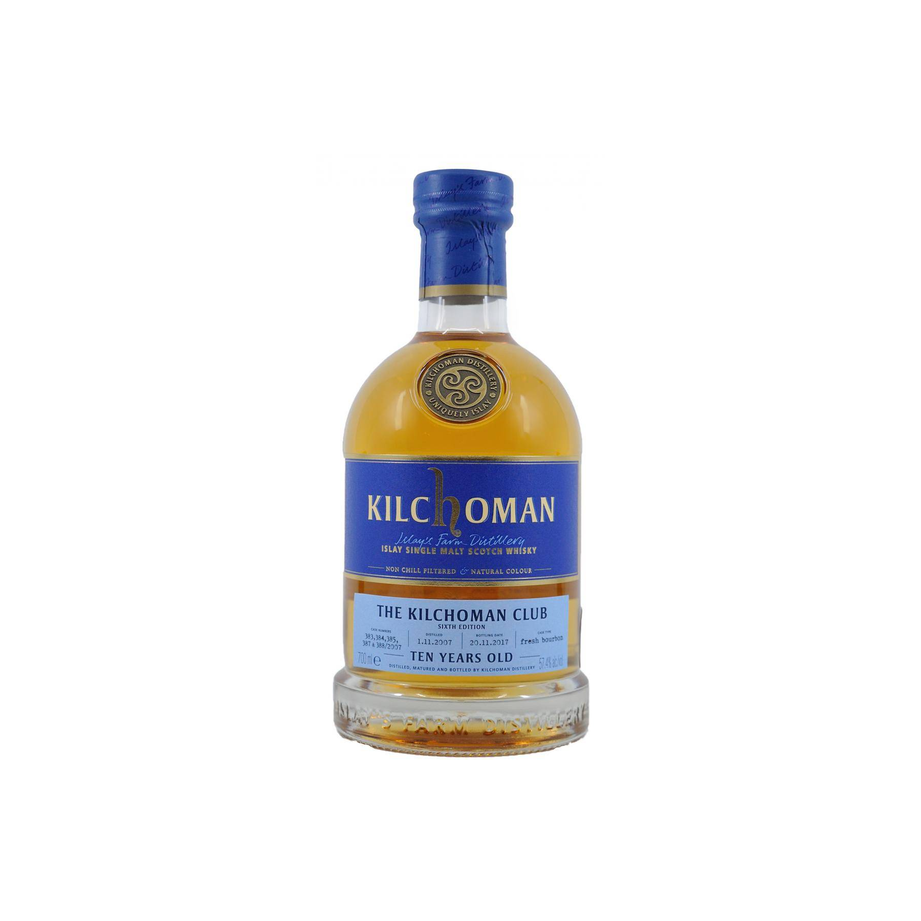 Kilchoman 2007 10 Years Single Malt Whisky