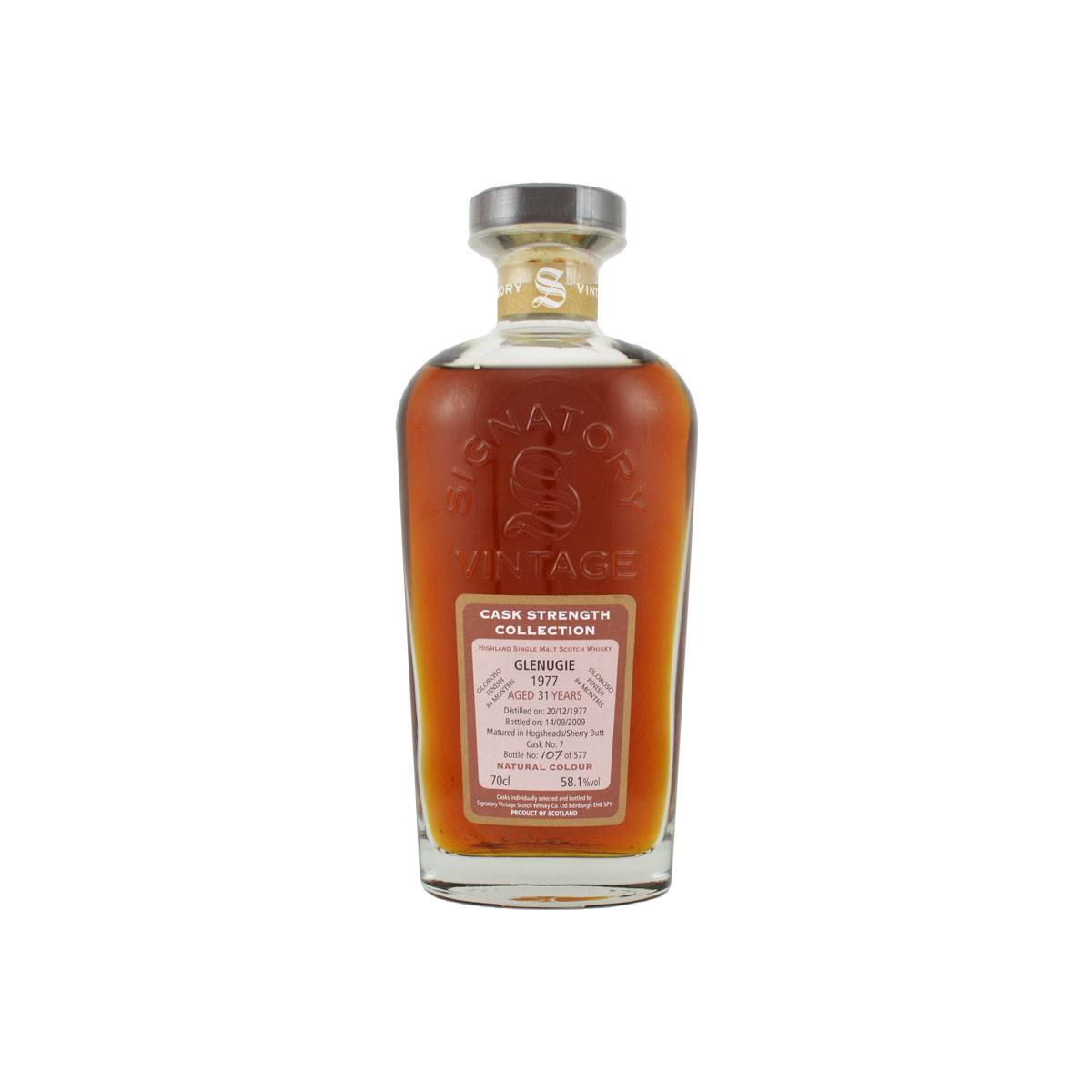 Glenugie Cask Strength Collection 1977 31 Years Single Malt Whisky