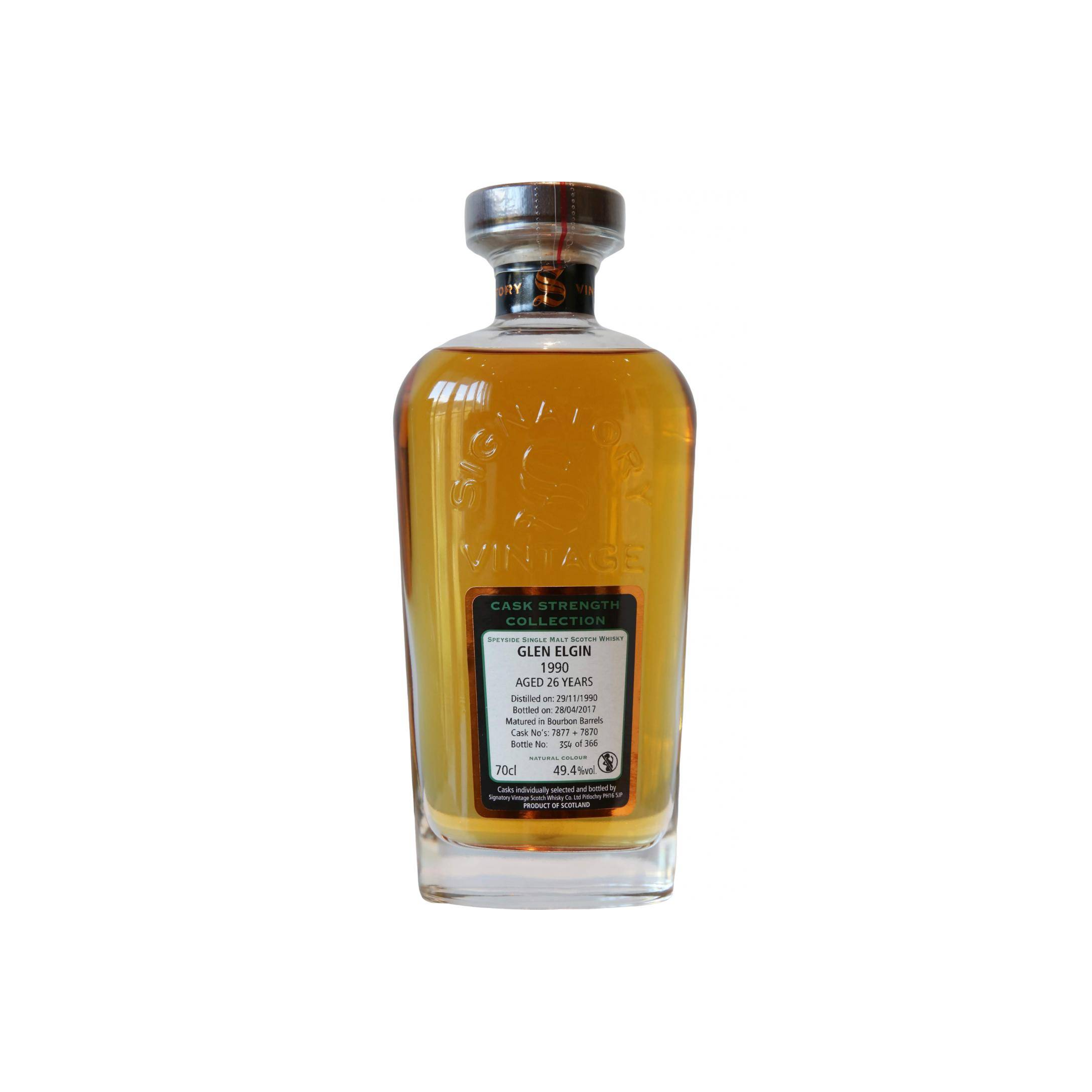 Glen Elgin Cask Strength Collection 1990 26 Years Single Malt Whisky
