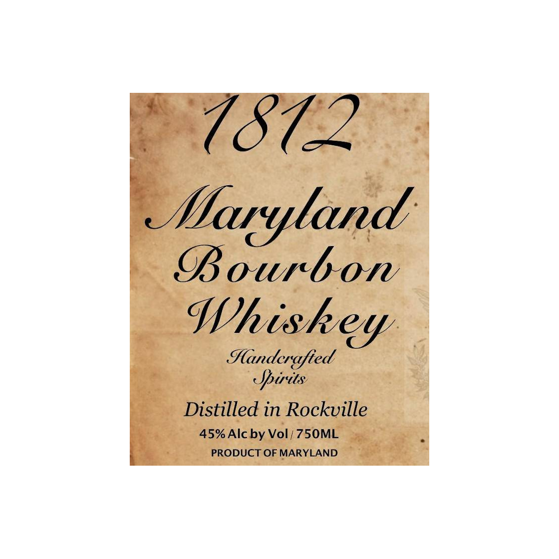 1812 Maryland Bourbon Whiskey