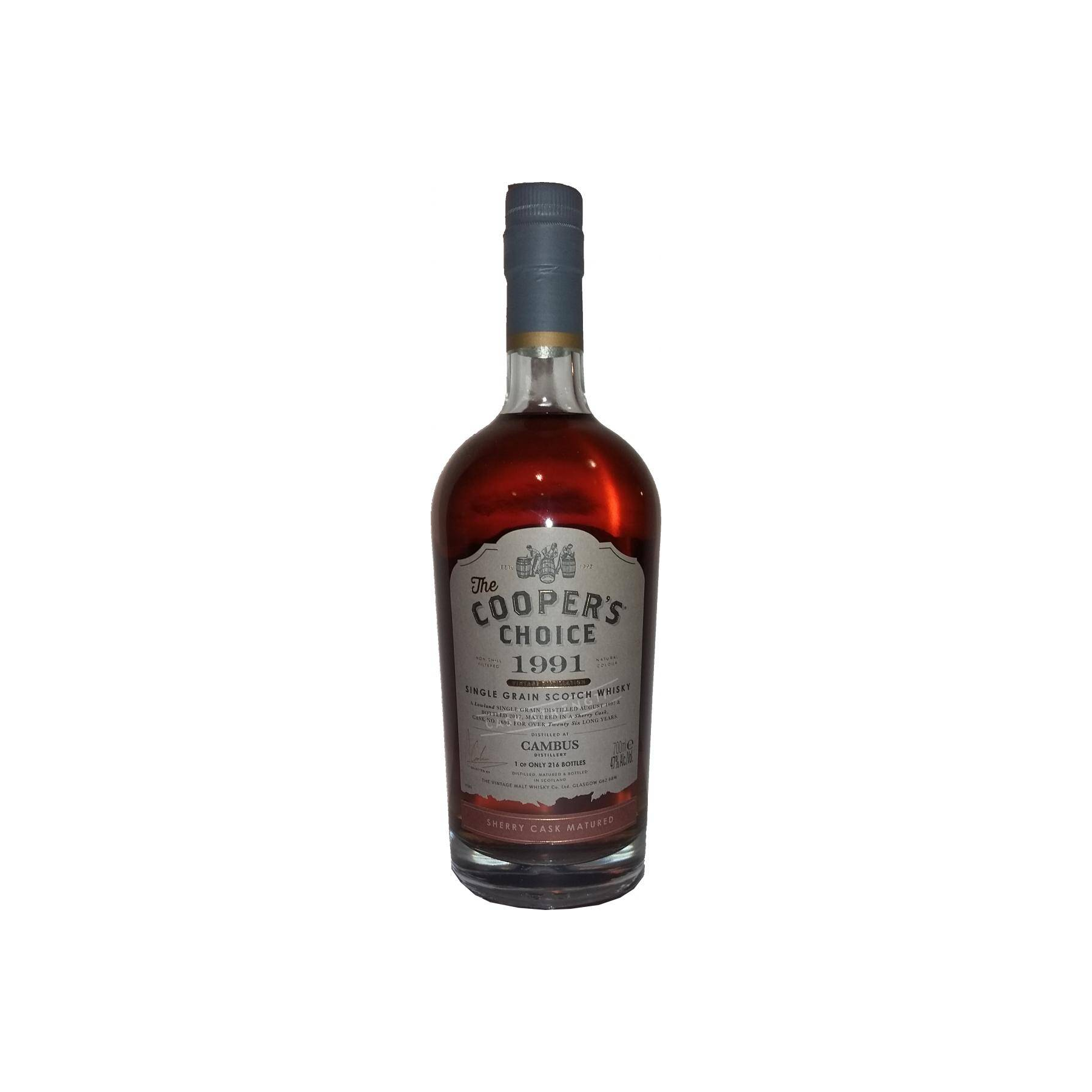 Cambus The Cooper's Choice 1991 26 Years Single Grain Whisky
