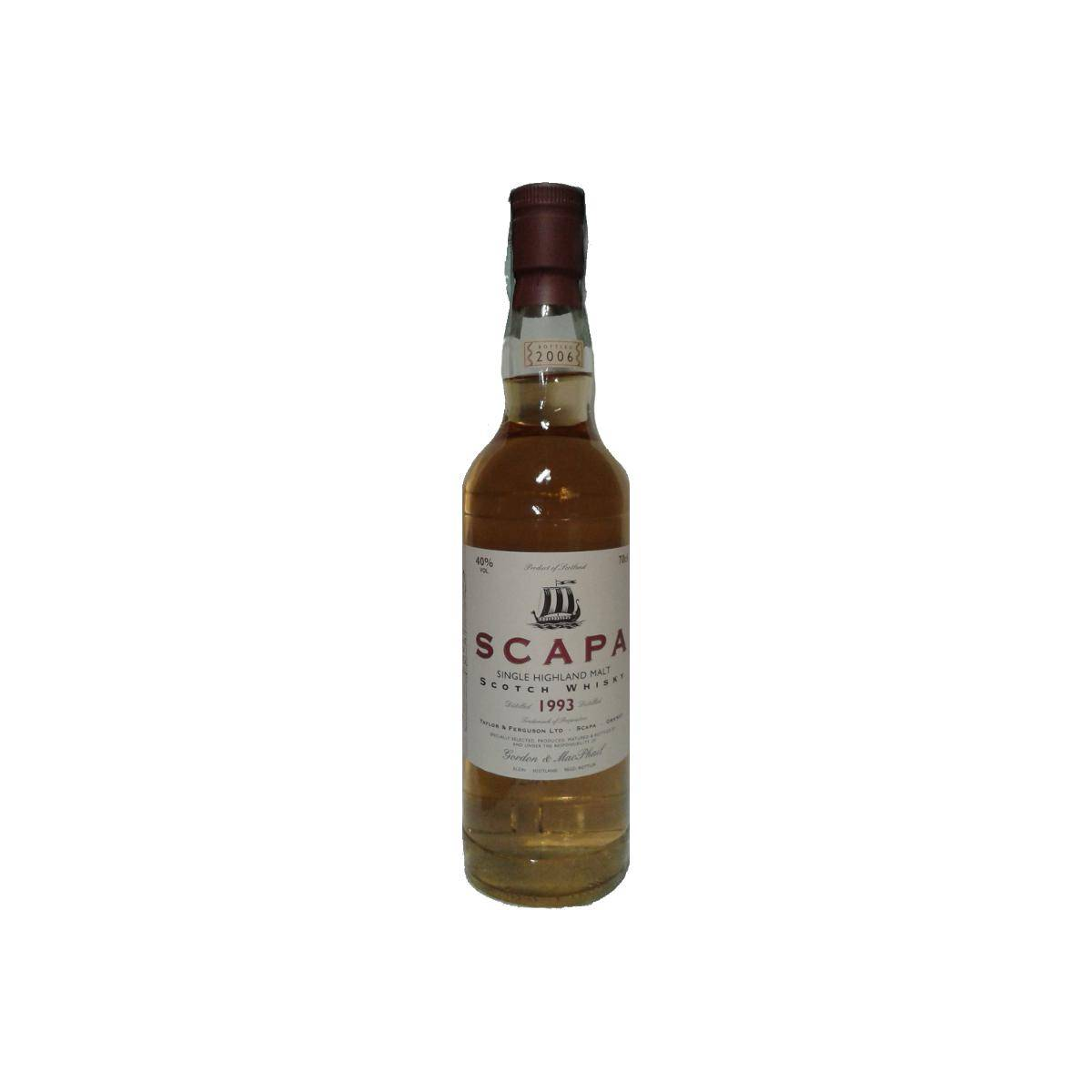 Scapa Licensed Bottling 1993 13 Years Single Malt Whisky