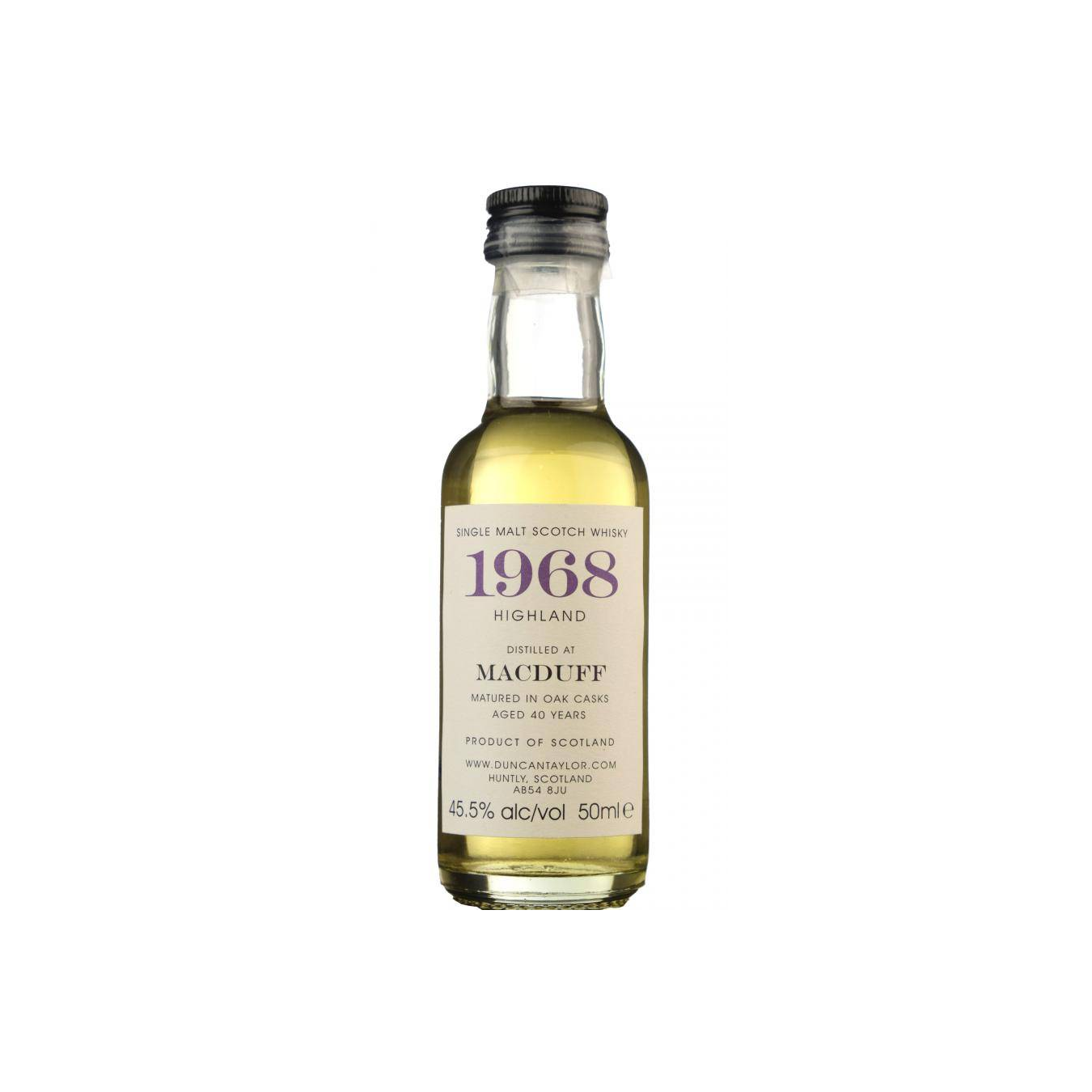 Macduff Miniature 1968 40 Years Single Malt Whisky 2