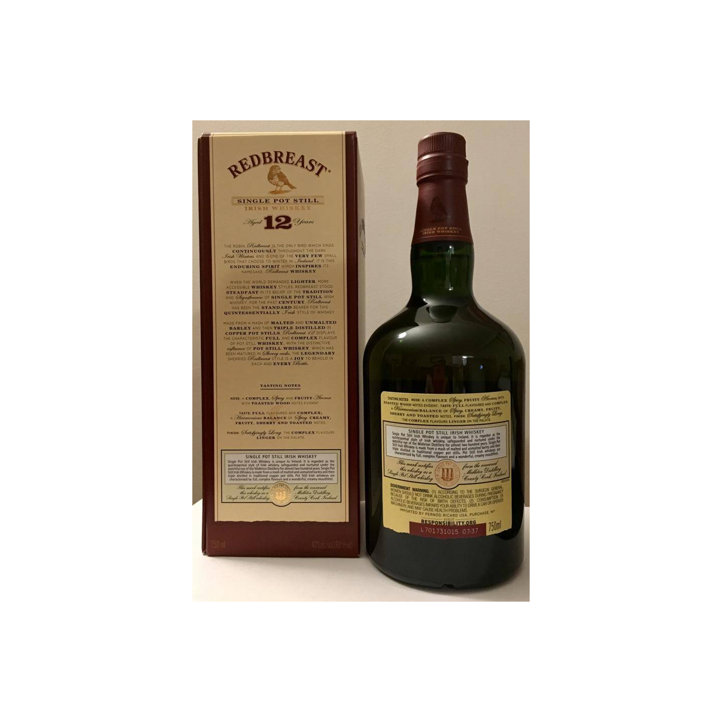 Redbreast 12 Years Single Malt Whisky 3
