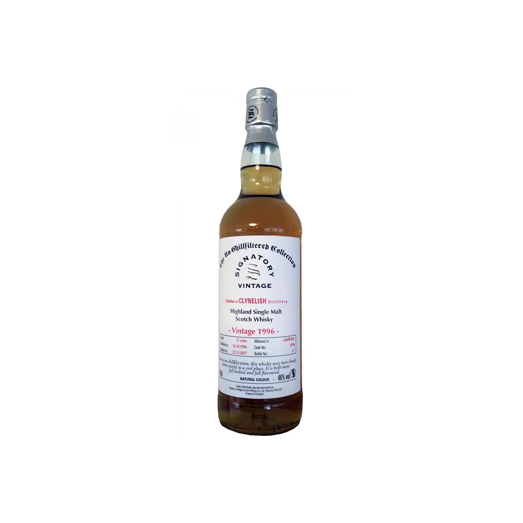 Clynelish The Un-Chillfiltered Collection 1996 21 Years Single Malt Whisky