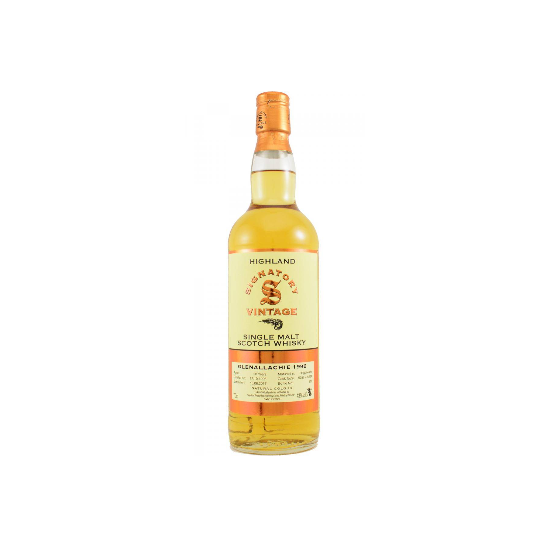 The GlenAllachie Vintage Collection 1996 20 Years Single Malt Whisky