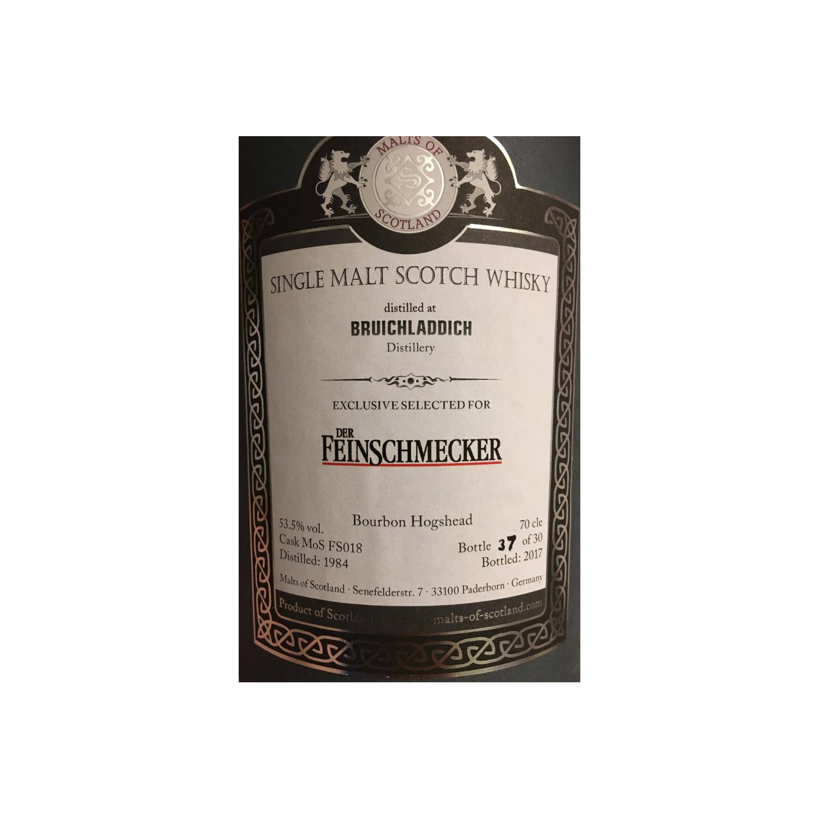 Bruichladdich 1984 33 Years Single Malt Whisky 2