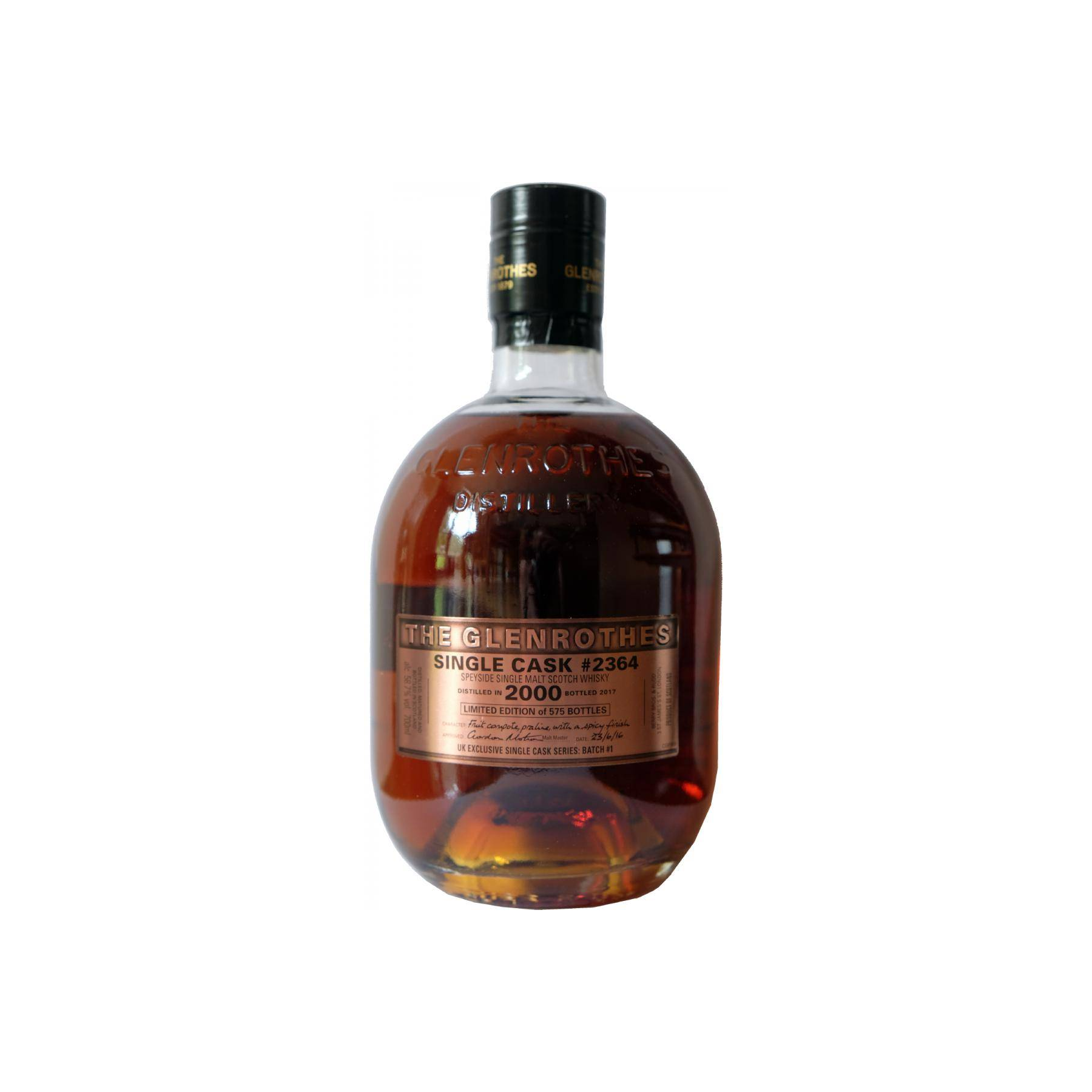 The Glenrothes Single Cask 2000 17 Years Single Malt Whisky
