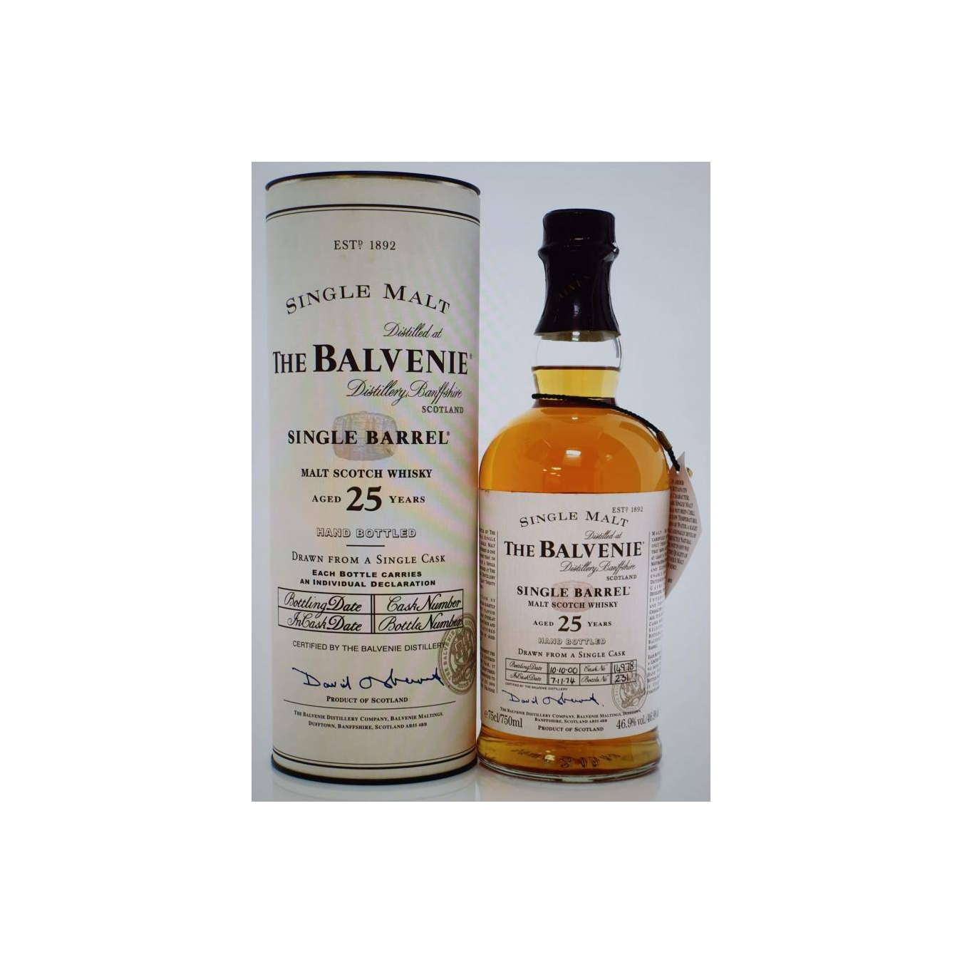 The Balvenie Single Cask 1974 25 Years Single Malt Whisky