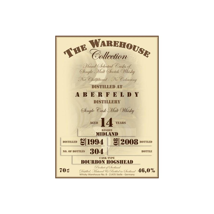 Aberfeldy 1994 14 Years Single Malt Whisky