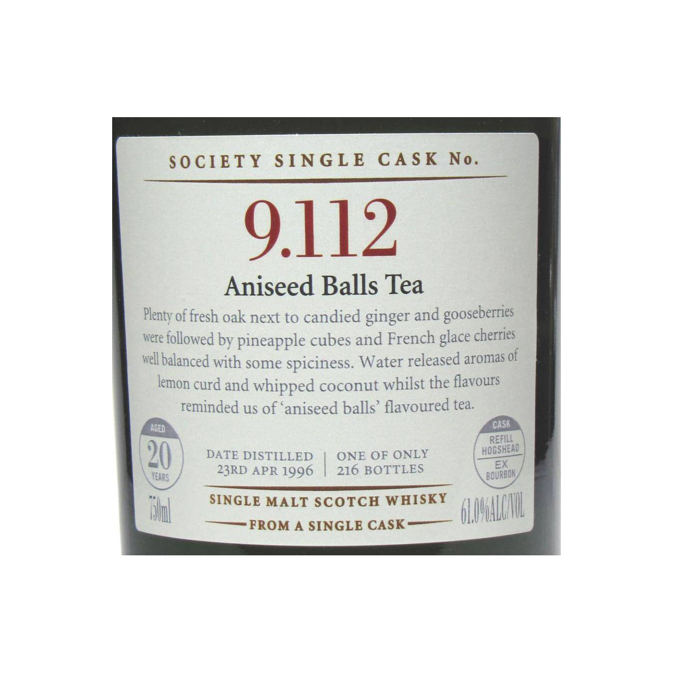 The Scotch Malt Whisky Society 1996 20 Years Single Malt Whisky 2