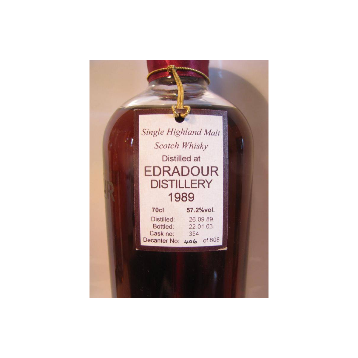 Edradour 1989 13 Years Single Malt Whisky 2