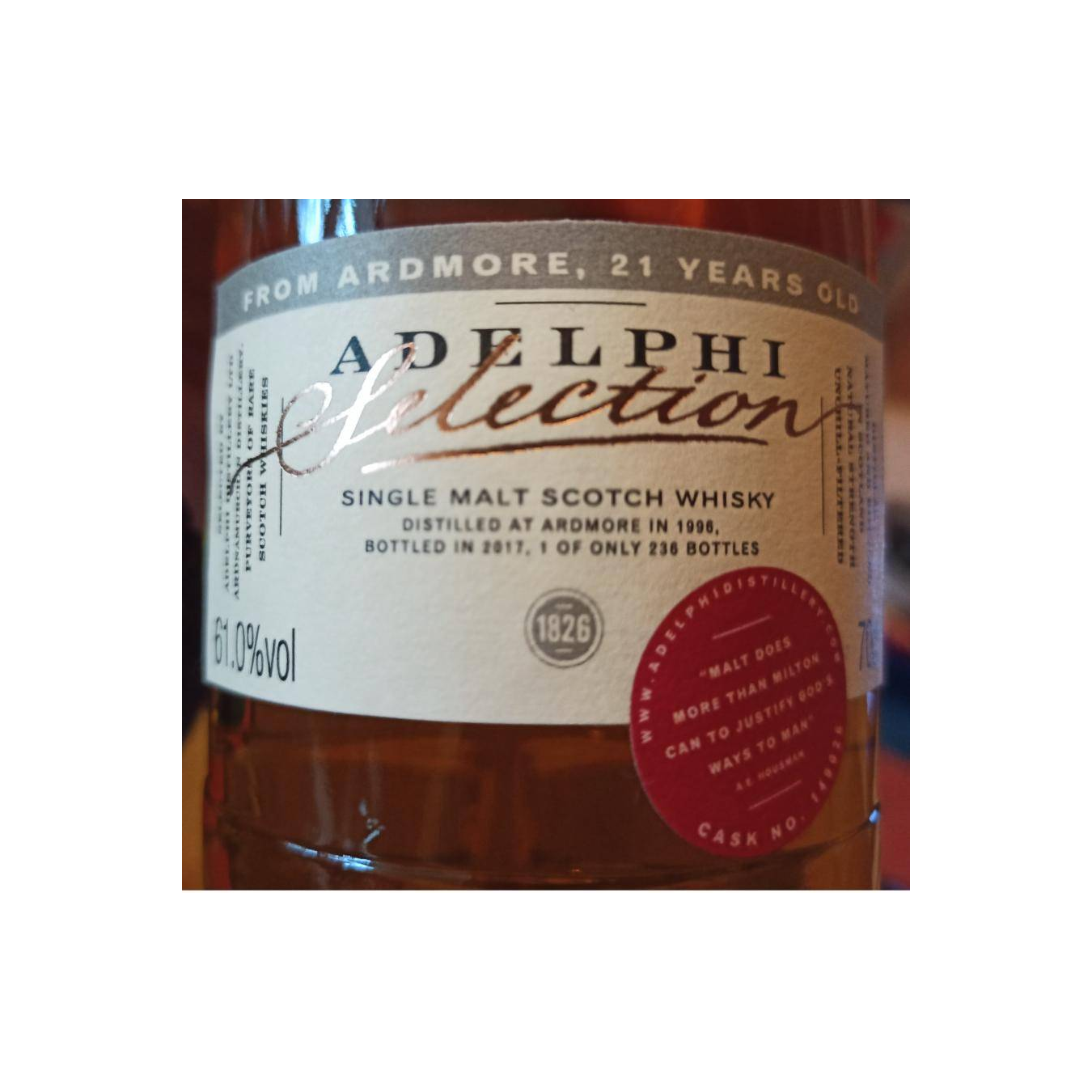Ardmore Limited Edition 1996 21 Years Single Malt Whisky 3