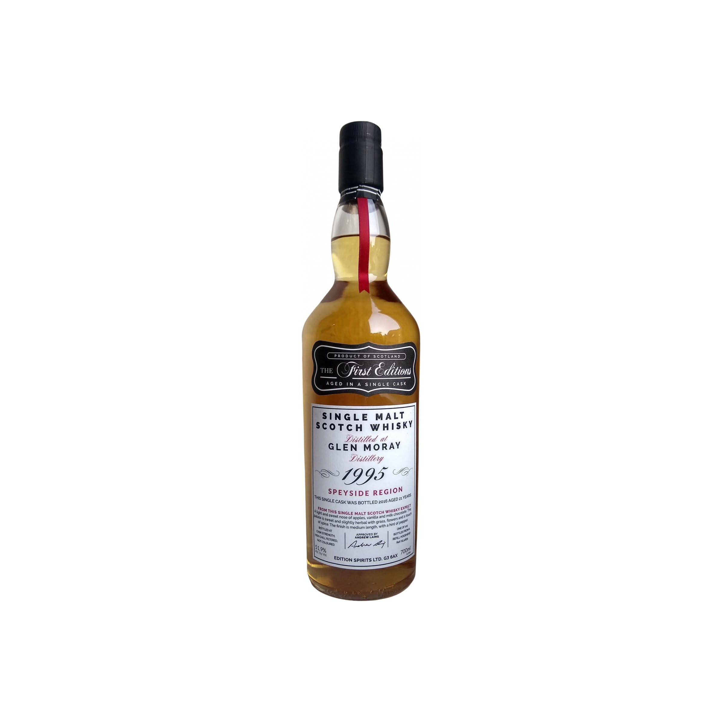 Glen Moray The First Editions 1995 21 Years Single Malt Whisky