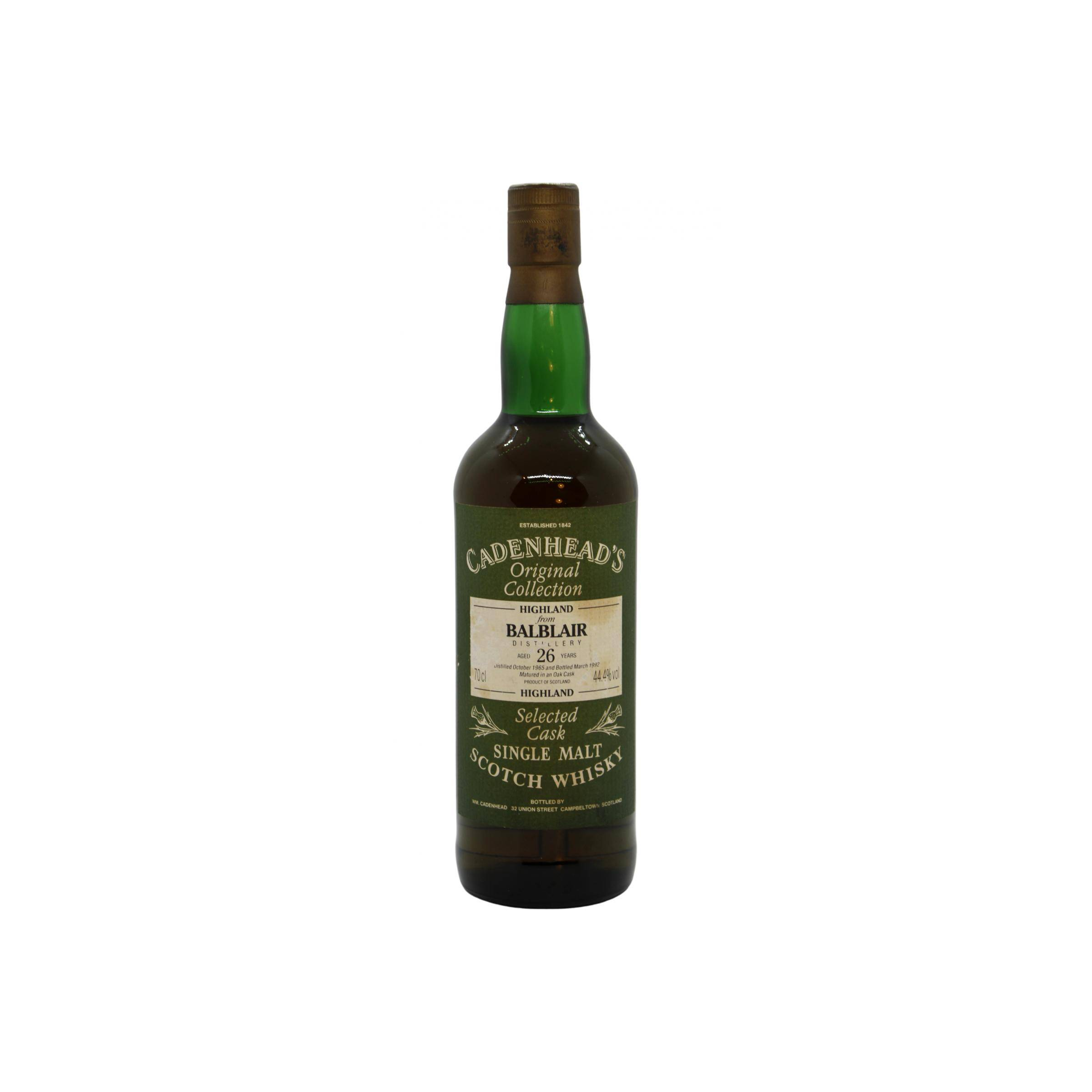 Balblair 1965 26 Years Single Malt Whisky