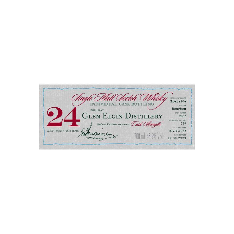 Glen Elgin Individual Cask Bottling 1984 24 Years Single Malt Whisky 2