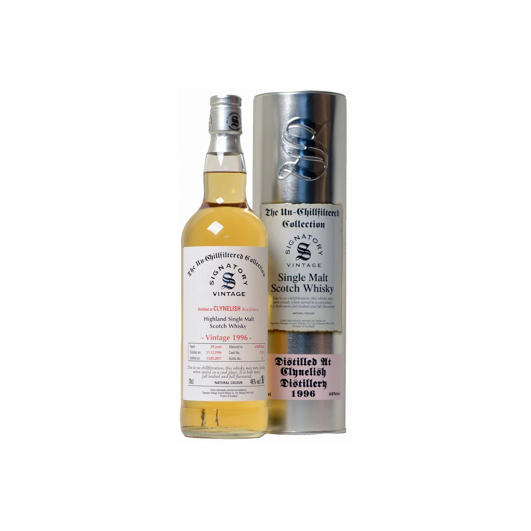 Clynelish The Un-Chillfiltered Collection 1996 20 Years Single Malt Whisky 2