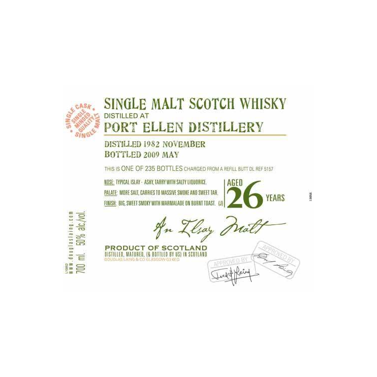 Port Ellen Old Malt Cask 1982 26 Years Single Malt Whisky 2