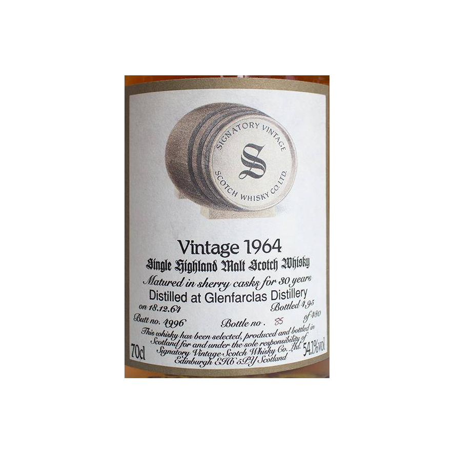 Glenfarclas Vintage Collection - Dumpy 1964 30 Years Single Malt Whisky 2