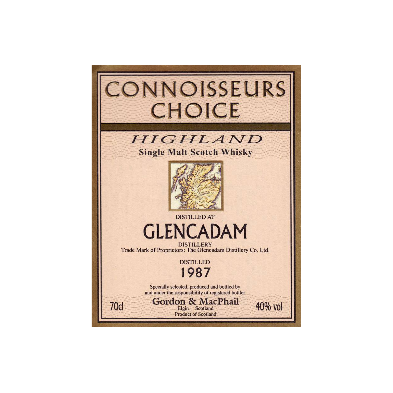 Glencadam Connoisseurs Choice 1987 10 Years Single Malt Whisky