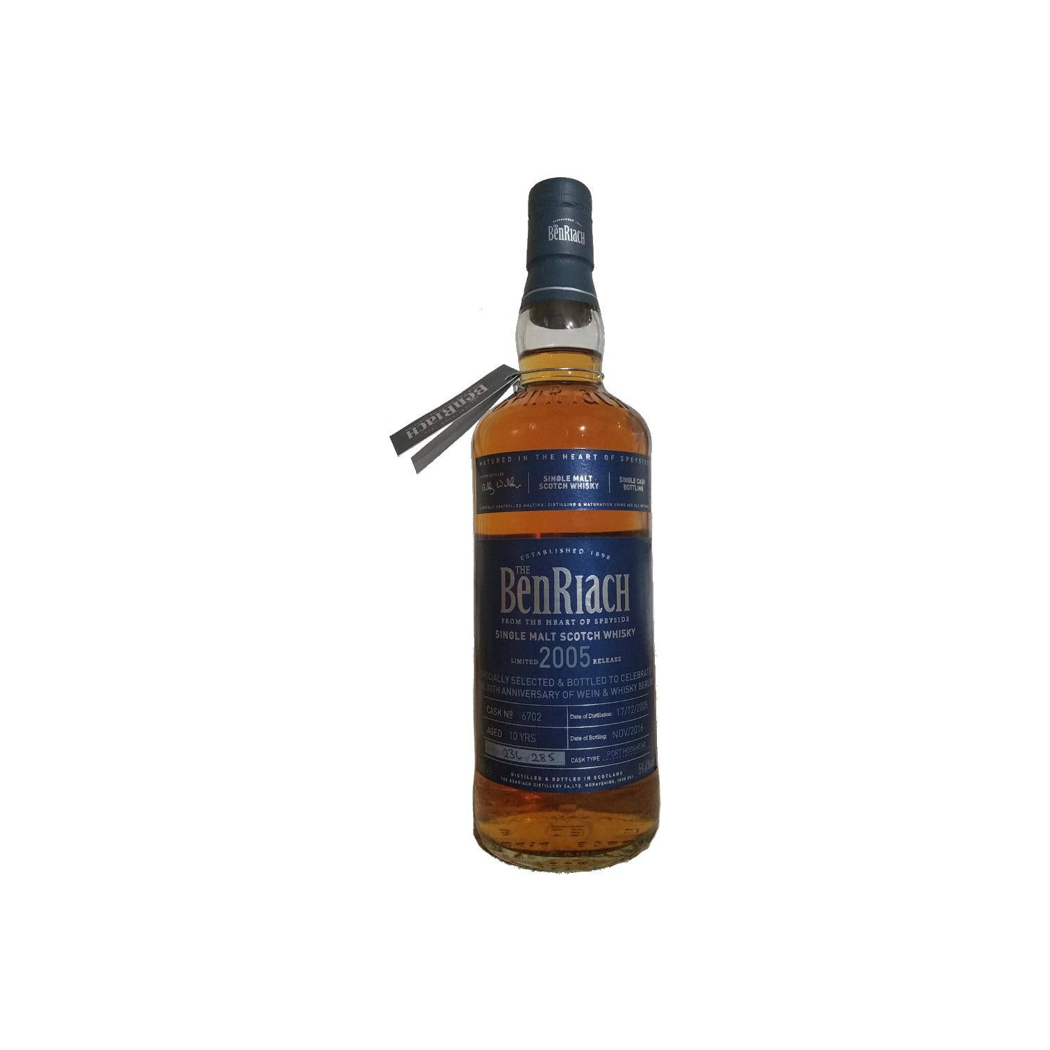 BenRiach Individual Cask Bottling 2005 10 Years Single Malt Whisky