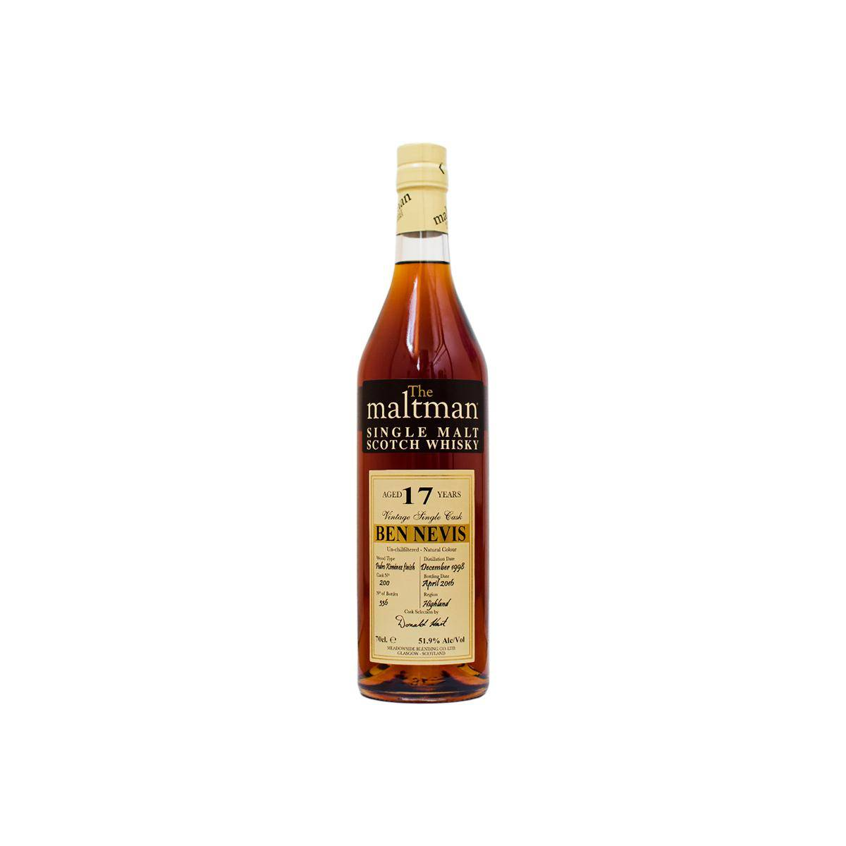 Ben Nevis 1998 17 Years Single Malt Whisky
