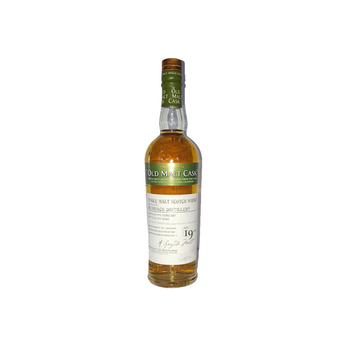 BenRiach Old Malt Cask 1990 19 Years Single Malt Whisky