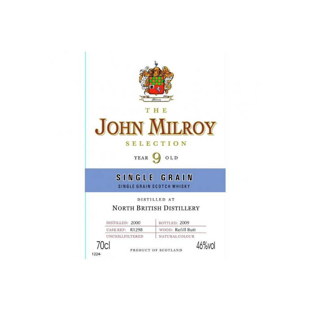 North British 2000 9 Years Single Grain Whisky