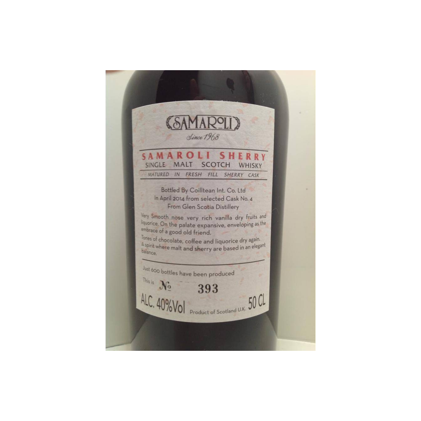 Glen Scotia 1992 22 Years Single Malt Whisky 3