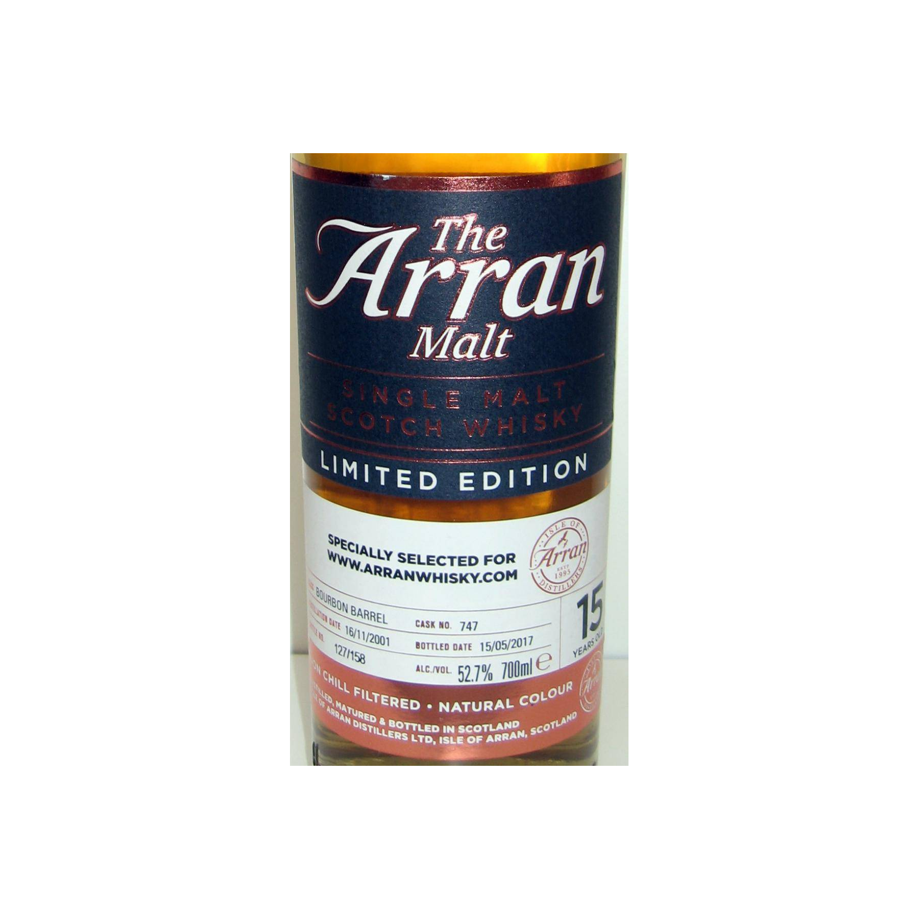 Arran Limited Edition 2001 15 Years Single Malt Whisky 2