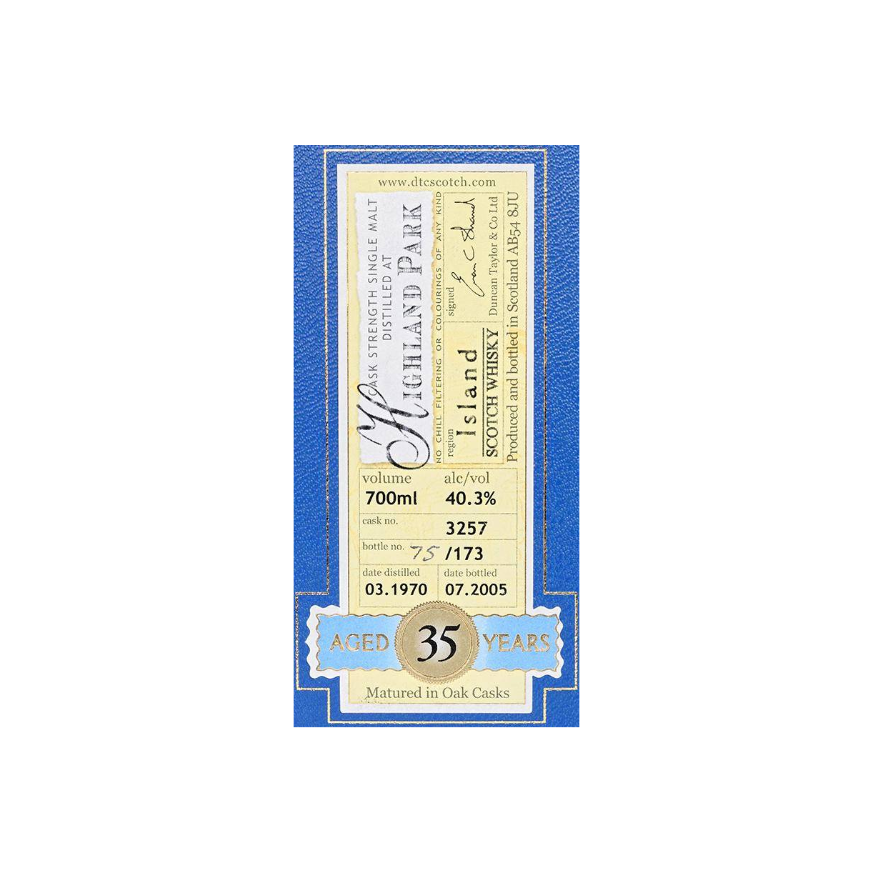 Highland Park Rare Auld 1970 35 Years Single Malt Whisky 2