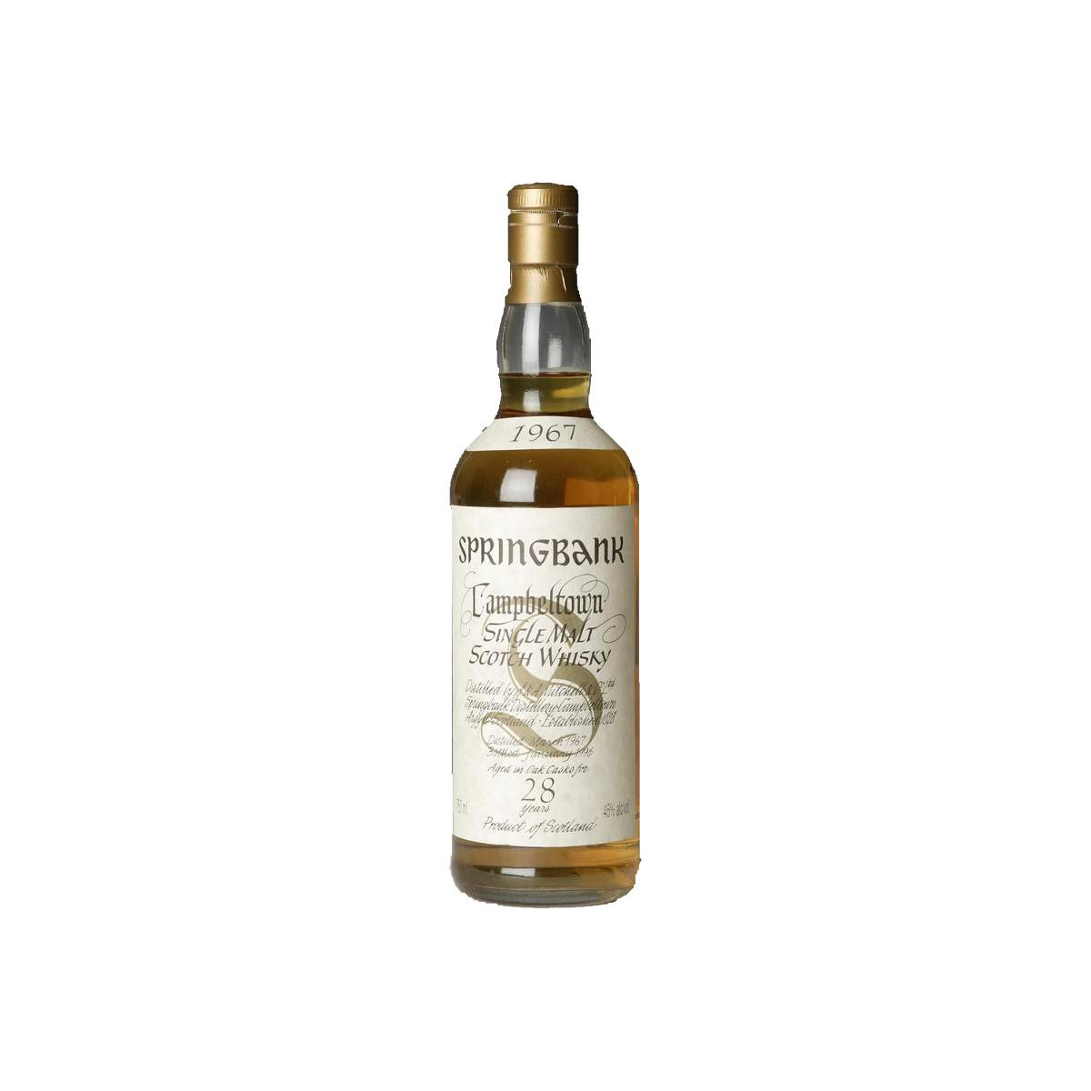 Springbank 1967 28 Years Single Malt Whisky