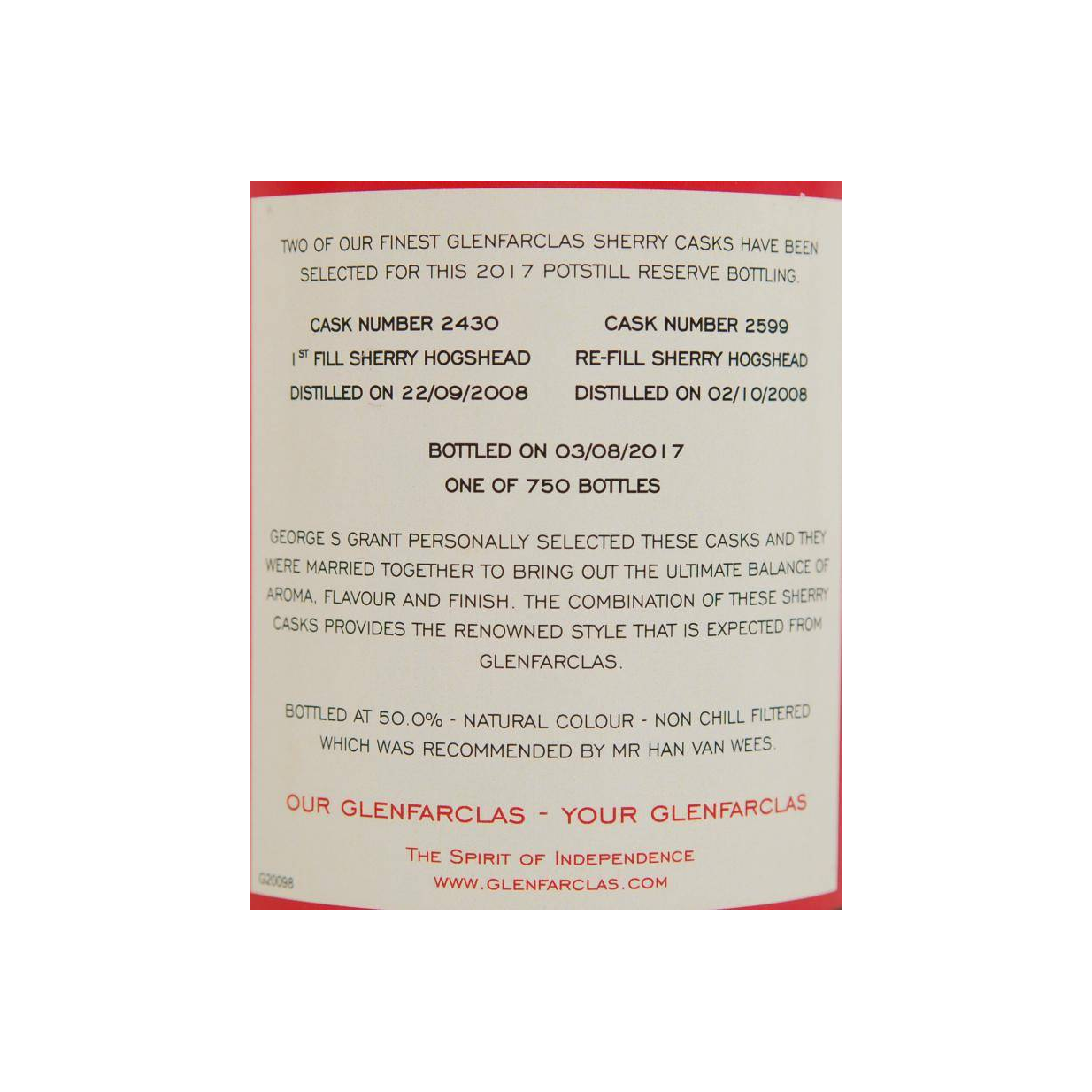 Glenfarclas 2008 9 Years Single Malt Whisky 3