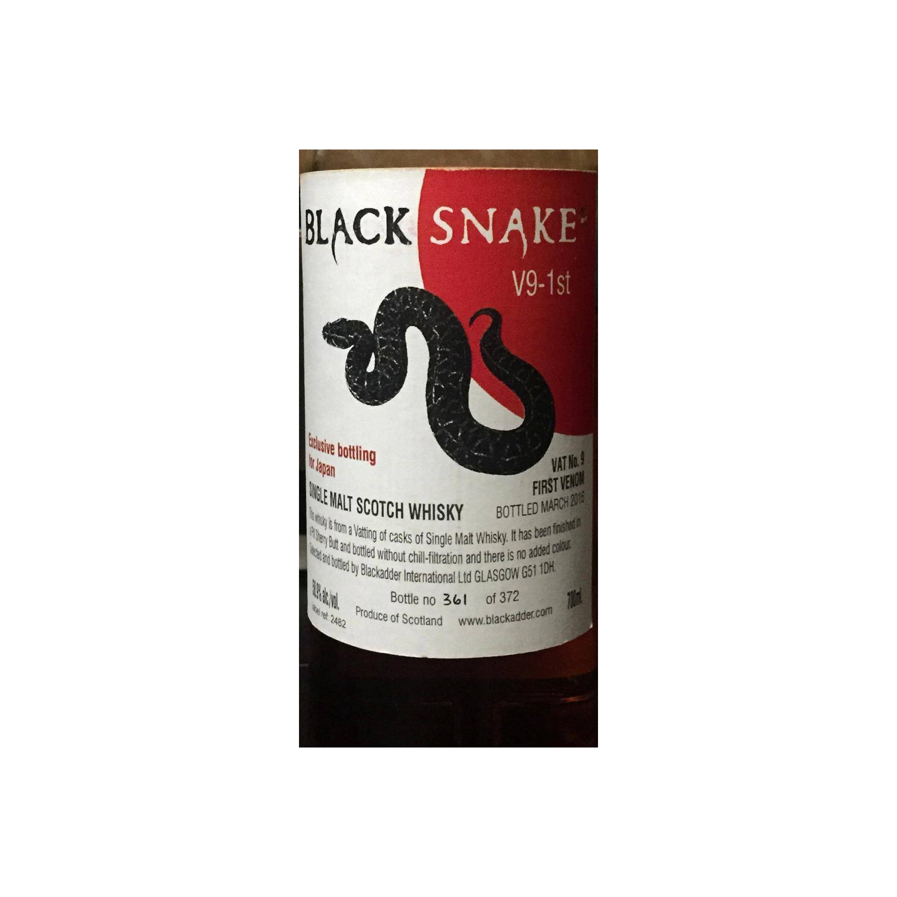 Blackadder Single Malt Whisky