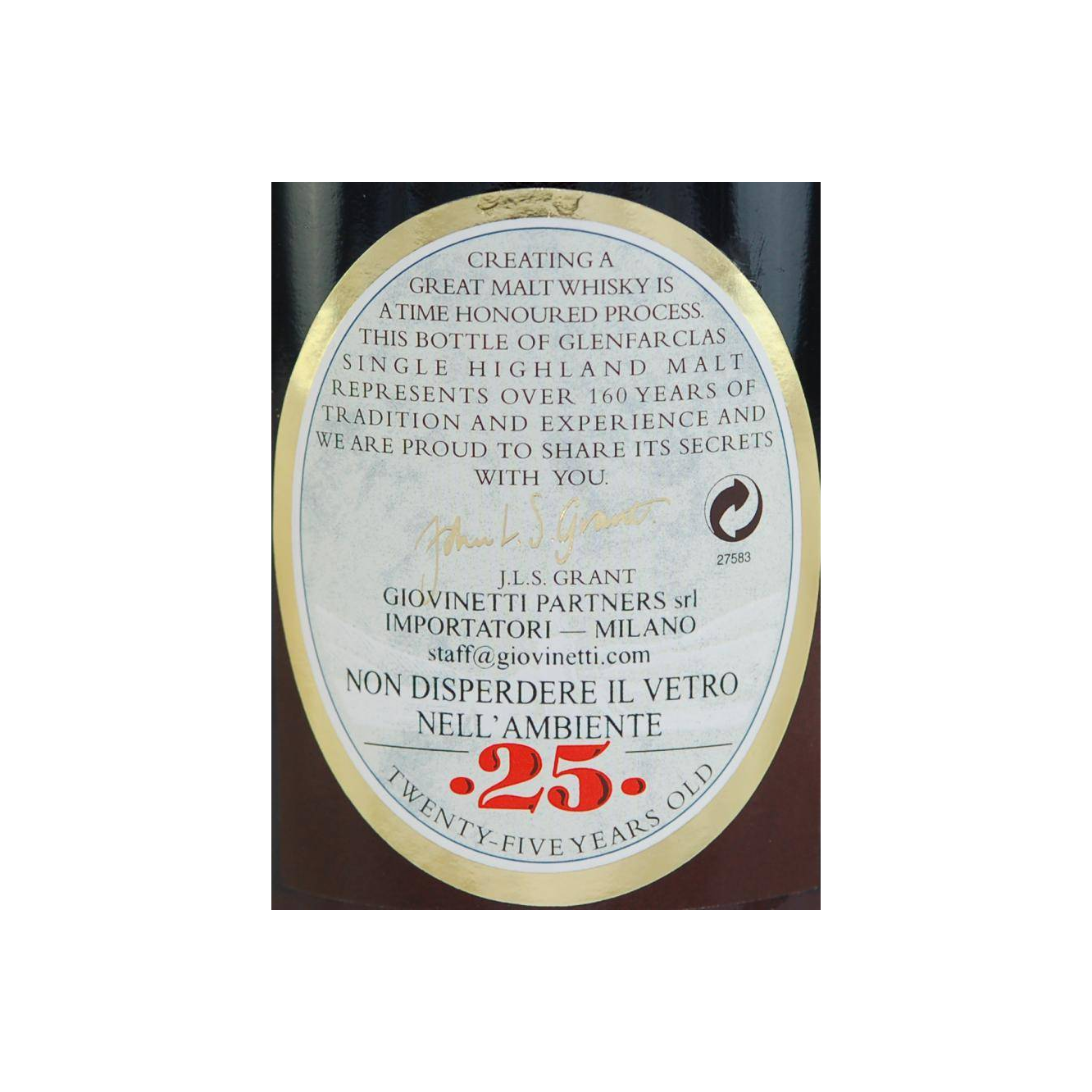 Glenfarclas 25 Years Single Malt Whisky 3