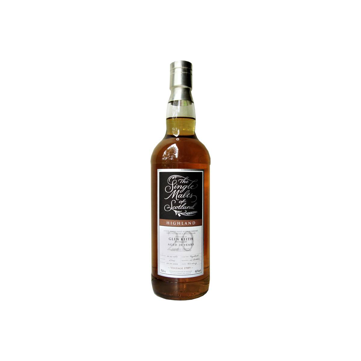 Glen Keith The Single Malts of Scotland 1989 20 Years Single Malt Whisky