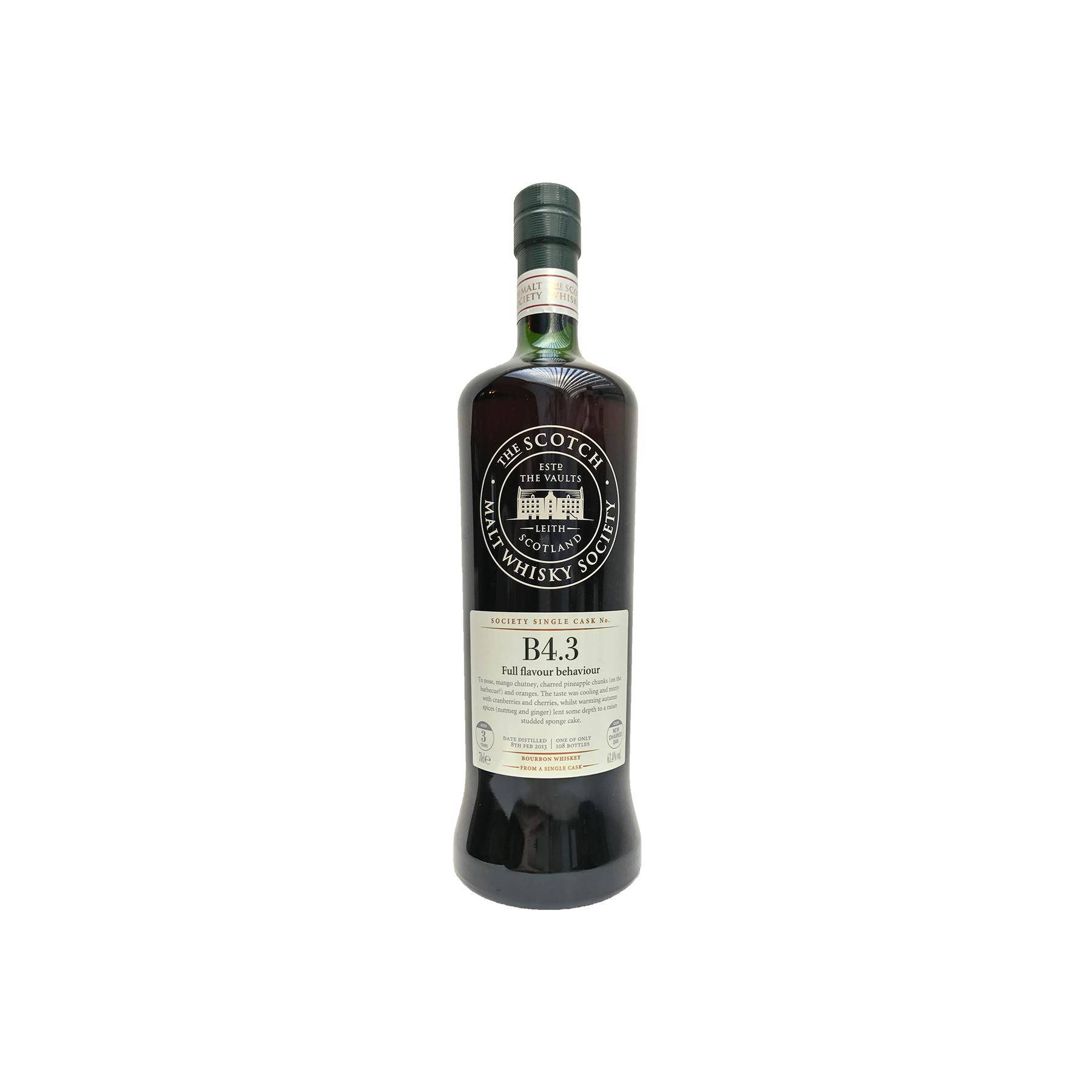 The Scotch Malt Whisky Society 2013 3 Years Bourbon Whisky