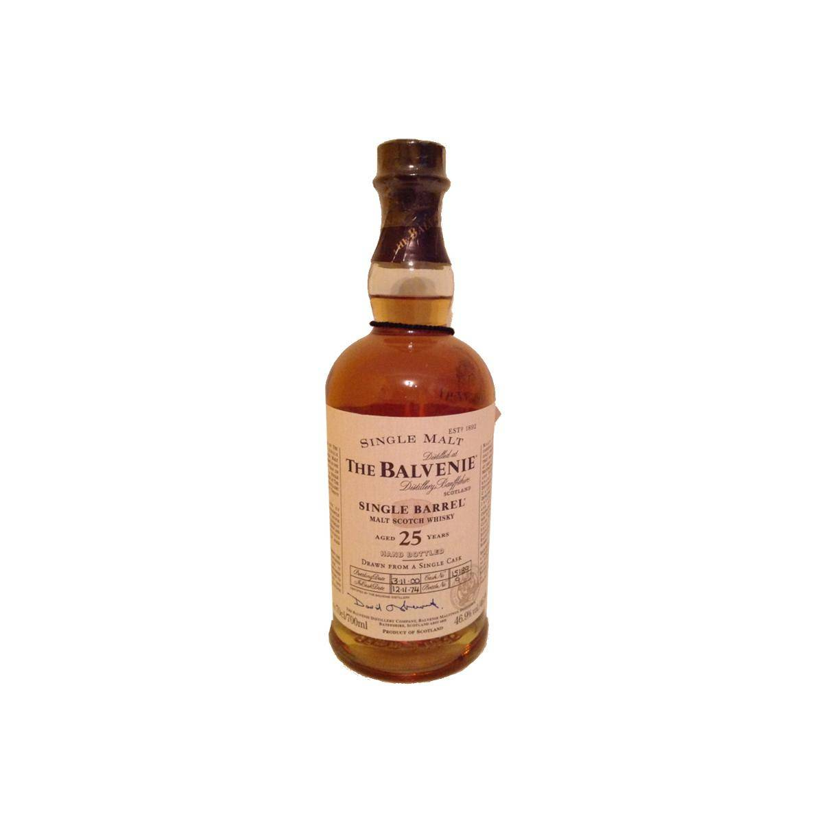 The Balvenie Single Cask 1974 25 Years Single Malt Whisky