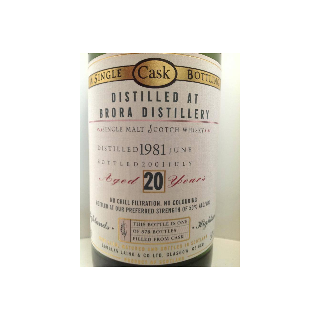 Brora Old Malt Cask 1981 20 Years Single Malt Whisky 2