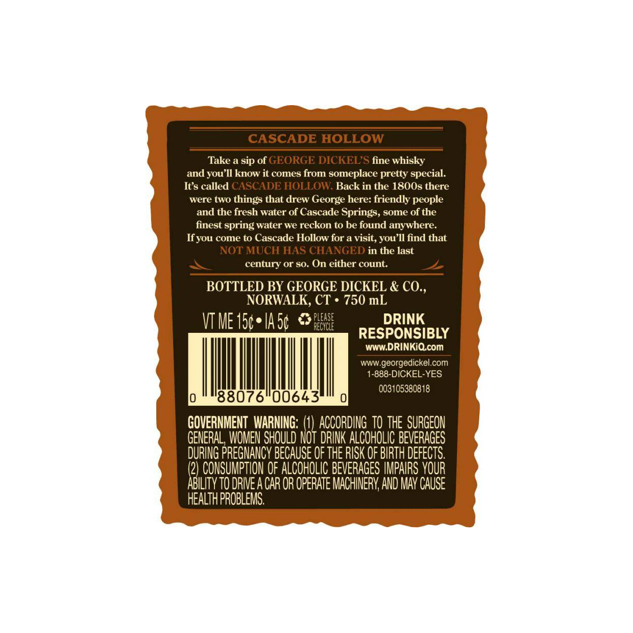 George Dickel Bourbon Whisky 2